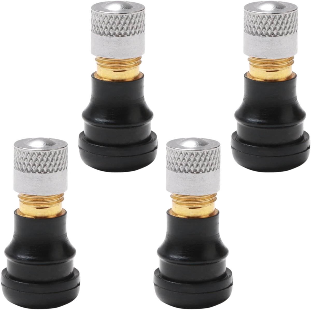 4 stuks elektrische scooter vacuümventiel, elektrische scooter bandenventiel, 27 mm lang vervangingssysteem 9 mm / 0,35 inch ventielbanden gaswiel, tubeless-ventiel voor Ninebot Max G30, Xiaomi