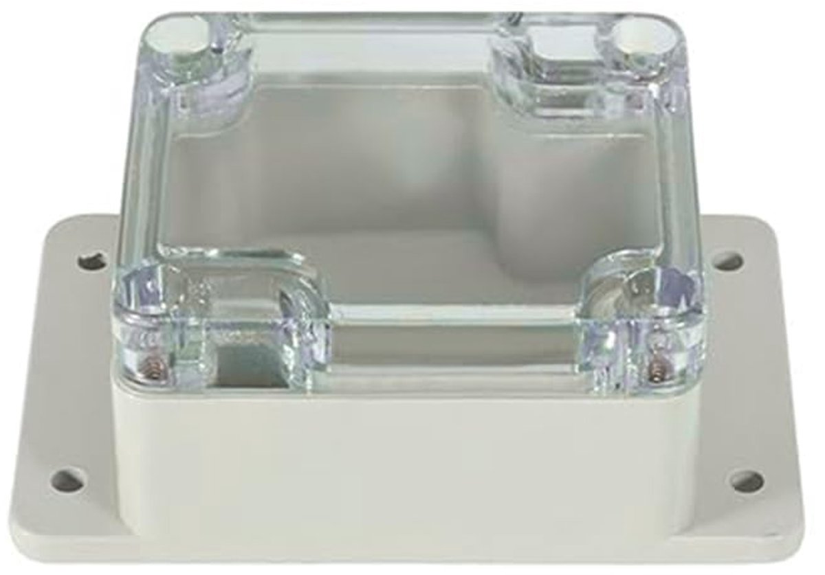 Elektronische de Bijlage ABS Plastic van de Projectdoos Grijs/Transparant Dekkings