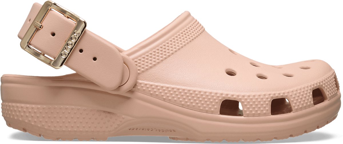 Crocs - Classic Metallic Buckle Clogs Blush - Maat 37-38