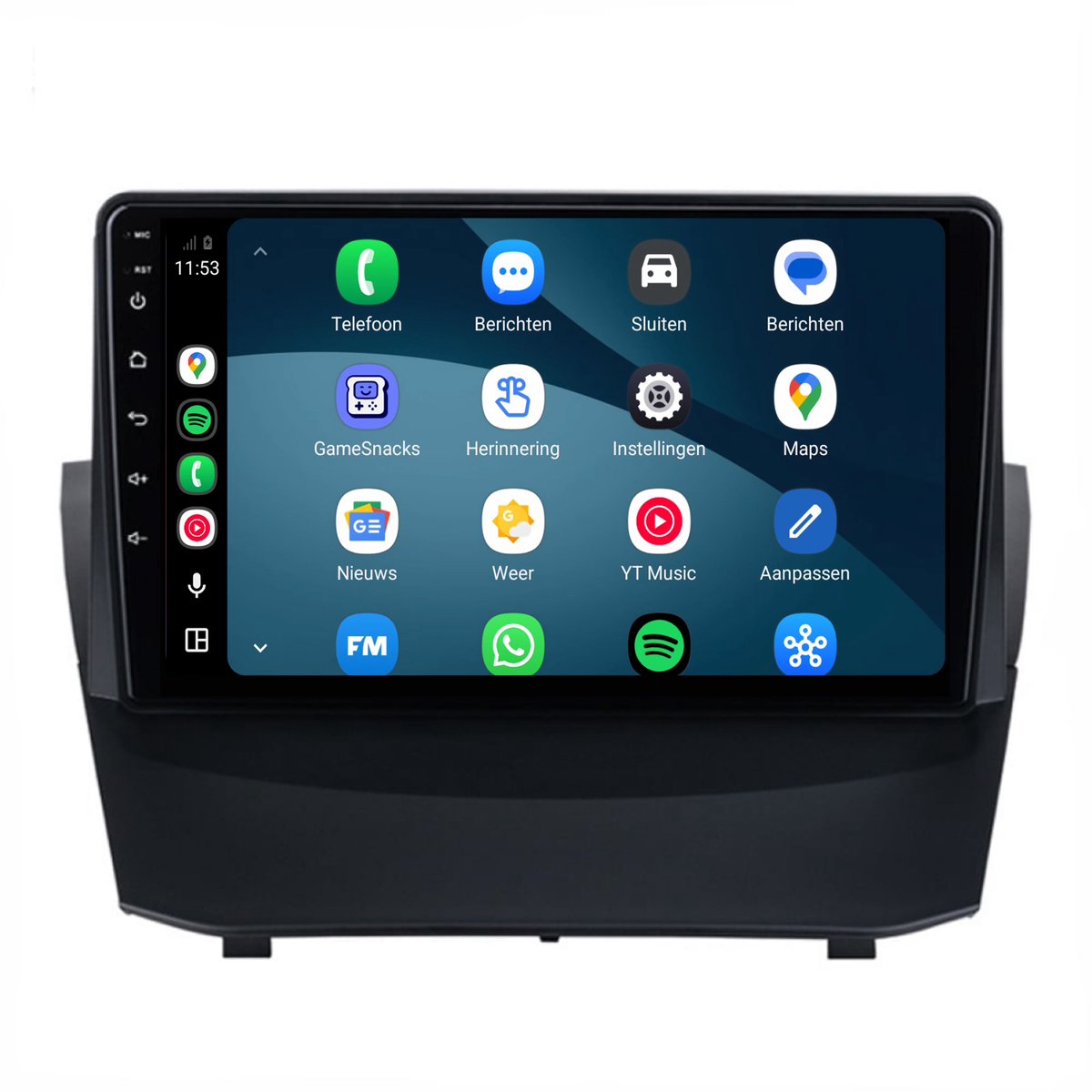 CarPlay autoradio geschikt voor Ford Fiesta | 2013 t/m 2017 | Cartronix CTX-7006 | 2013 2014 2015 2016 2017 | 9 inch | Android 15 | Draadloos Apple CarPlay & Android Auto | 2GB + 32GB | Bluetooth & Wifi