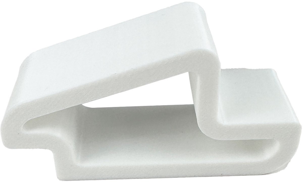 Claoner Deurstopper set - 4 stuks - Zware deurwig - Anti-slip basis - Eenvoudig te installeren - Voor huis kantoor badkamer - Wit