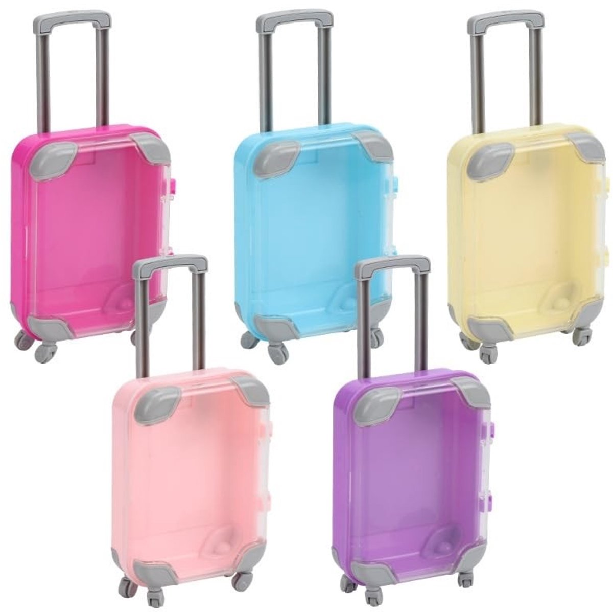 Omgoods - Set van 4 Mini Koffers voor Cadeaus en Decoratie