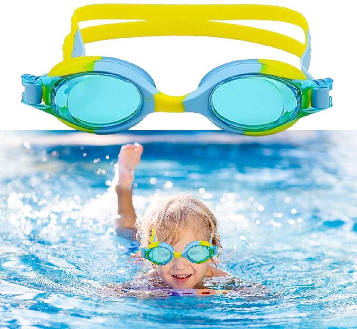 Omgoods - Kinderen Zwemgoggles met Anti-Fog en UV-bescherming