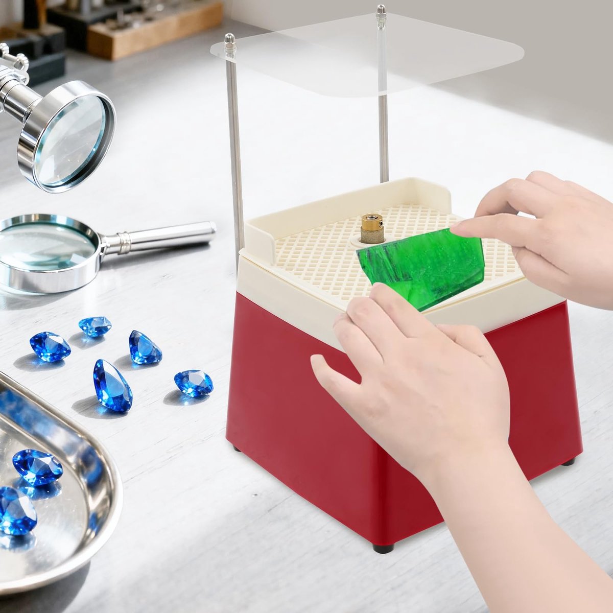 Elzusha - Automatische Glasslijpmachine met Diamant Slijpbits