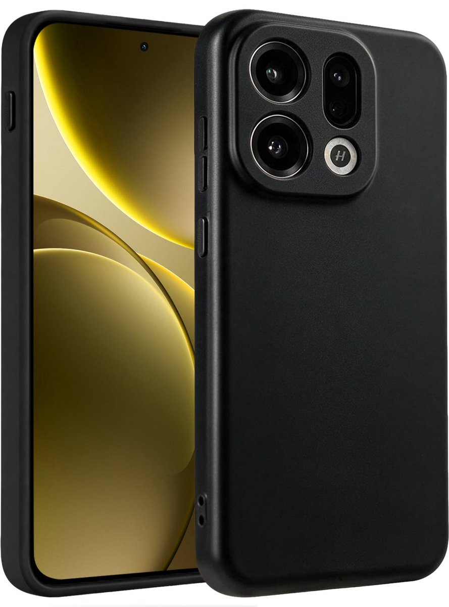 Hoesje - Geschikt voor OPPO Find X9 - Sterk & Shockproof - Hoes Cover - Siliconen Case - Telefoonhoesjes - Zwart