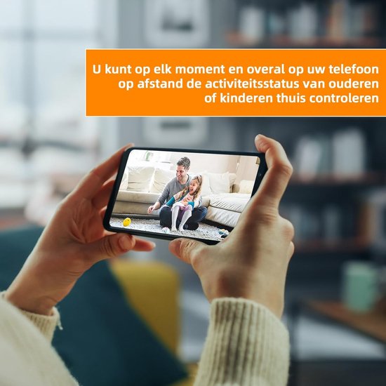 Verborgen Camera - Spionage Camera Mini - Huis Beveiliging - Nachtzicht Bewegingsdetectie - 4K HD - Zwart — afbeelding 5