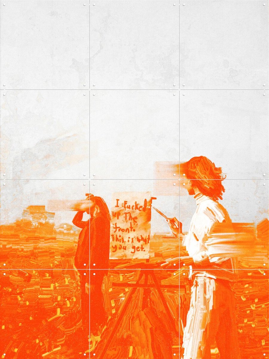 IXXI Masterpiece (almost), Vineet Suresh - 60 x 80 cm - Gratis ophangtool - Grote wanddecoratie en posters - Abstract, Digitale Kunst, Modern
