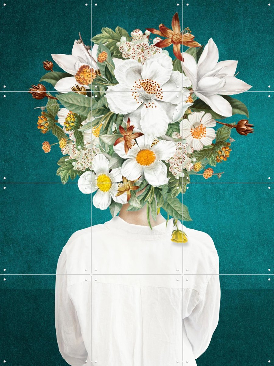 IXXI A New Hairdo, Marja van den Hurk - 60 x 80 cm - Gratis ophangtool - Grote wanddecoratie en posters - Modern, Digitale Kunst, Illustraties