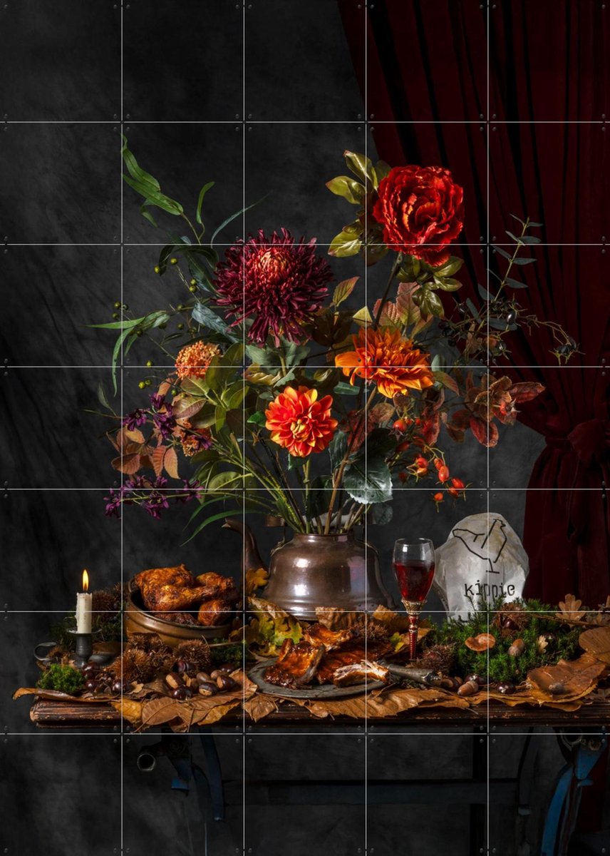 IXXI Herfst Kippie, Igor Swinkels - 100 x 140 cm - Gratis ophangtool - Grote wanddecoratie en posters - Fotografie, Mancave, Keuken, Woonkamer