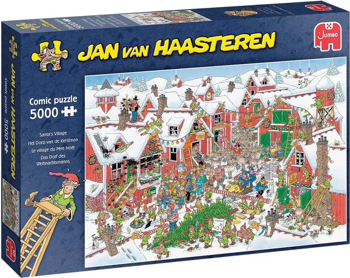 Bol.com Jan van Haasteren - Het dorp van de Kerstman - 5000 stukjes - Legpuzzel aanbieding