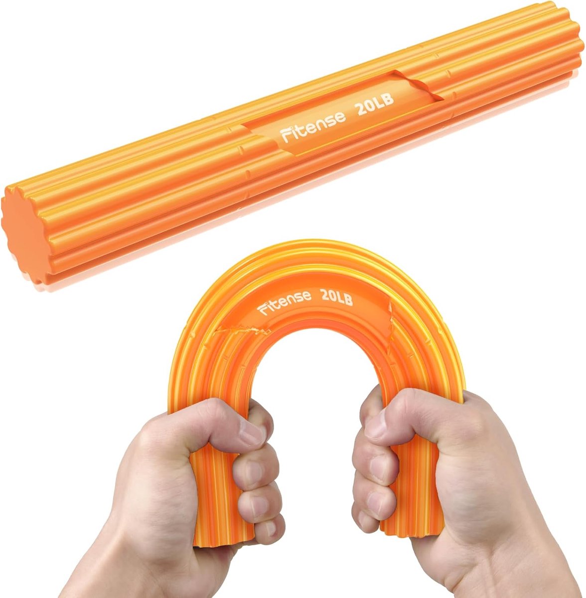 Fitense Flex Therapy Bar, 20LBS (9KG) Therapie Bar voor Tenniselleboog, Flexbar voor Fysiotherapie & Weerstandsbar - ShopVlot