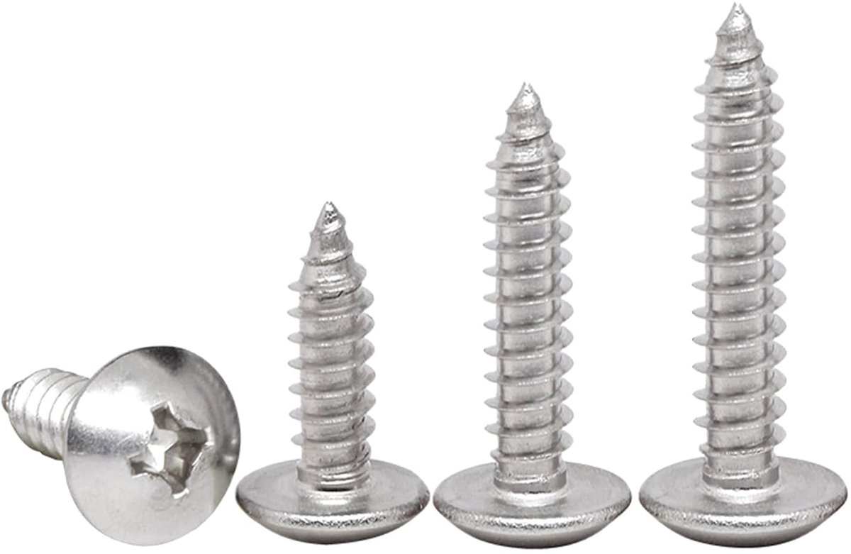 20 Stuks M3x6mm Houtschroeven Zelftappend Ronde Kop Paddenstoelkop | A2 V2A 304 Roestvrij Staal,Ronde Flenskop,voor Hout,Meubels,Timmerwerk,Montage,Reparatie,Werkplaats DIY,Bevestiging