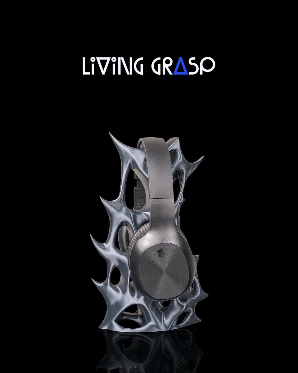 Living Grasp - Koptelefoonhouder voor bureau en gaming setup - Decoratieve houder - headset standaard, bureau organizer, kantoor, werkplek