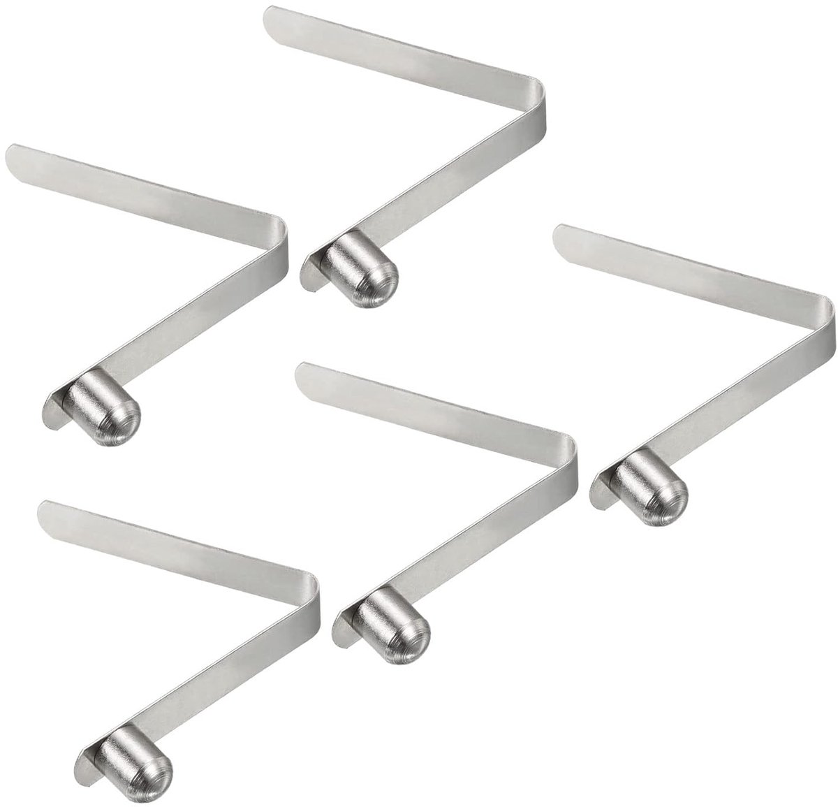 8 x 6,5 mm kajakpeddelkasten, 5 stuks stang drukknop veerclip van solide staal knop vergrendeling enkele buis voor camping tent tent bar