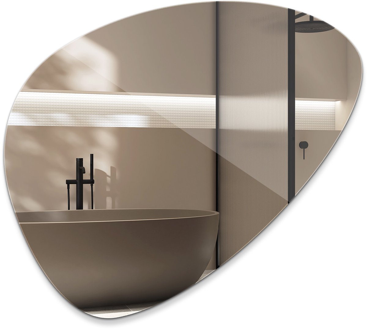 Coloray Onregelmatige Spiegel - Onregelmatige Wandspiegel - Decoratieve Spiegel - Spiegel voor Hal Onregelmatig - Moderne Onregelmatige Spiegel - 57x80 cm