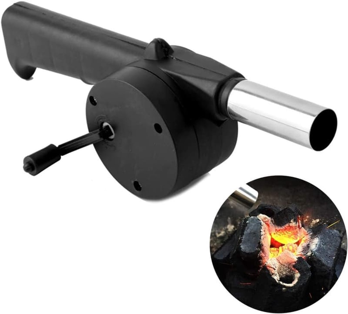 Handmatige barbecueventilator, barbecueventilator, barbecuegereedschap, blazer, houtskoolgrillventilator, buitenkeukengereedschap, kampeergereedschap