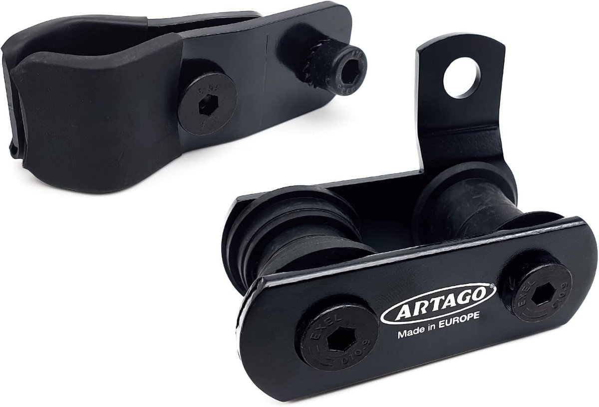 ARTAGO 568.2 Anti-diefstal Beugel voor 69 en 69X Hangslot Bevestiging aan Buizen Ø18-25mm en Schroeven, Universeel - ShopVlot