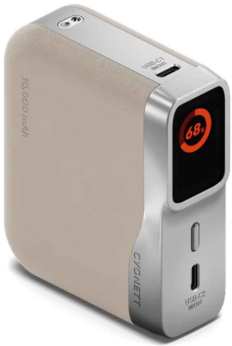 Cygnett Dual USB / USB-C Powerbank 10.000 mAh 45W - Ivory