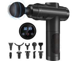 LNMsolutions® Massage Gun - Massage Apparaat - Massage Pistool - Zwart - 28cm x 24cm x 7cm