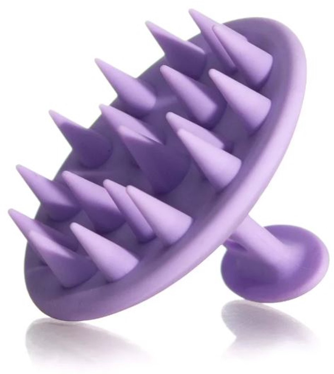 Shampoo borstel - Hoofdmassage borstel - Siliconen haarborstel - Scalp massager - Hoofdhuid masseren - Circulatie verbeteren - Doucheborstel - Paars - Siliconen - Jonyx