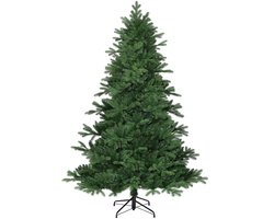 Black Box Trees Brampton Kerstboom - Realistische Kunstboom met Scharnierconstructie - Kerstversiering voor Binnen - Klassieke Boom van PE Naalden - H215 x Ø142 cm - Groen