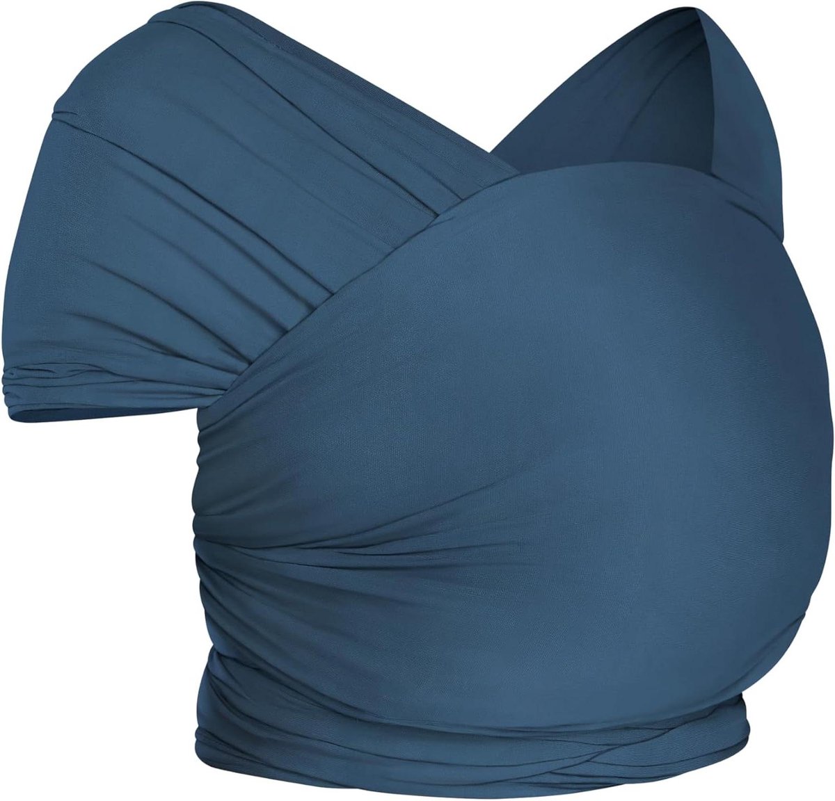 Draagdoek voor baby - Elastische wikkel - Pasgeboren dragen - Gemaakt van gerecyclede stof - 490 meter - Donkerblauw