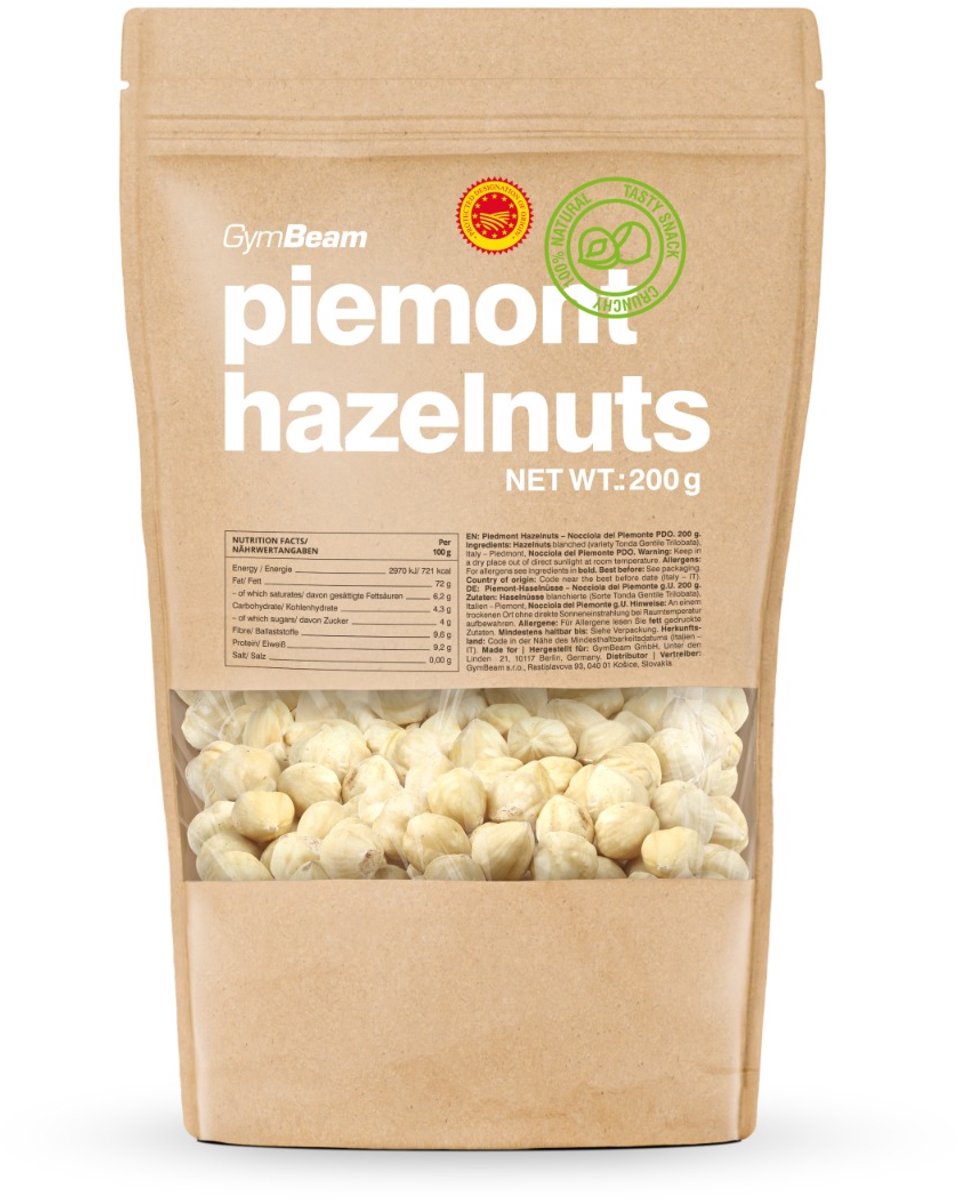 GymBeam Piemont hazelnoten 200 g