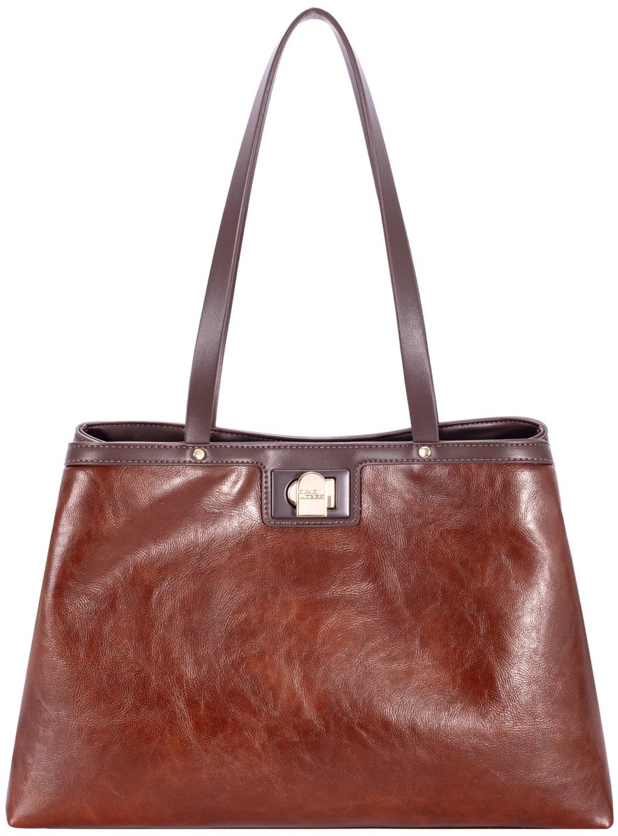 David Jones kunstlederen schoudertas Tessel - Dames - Roest