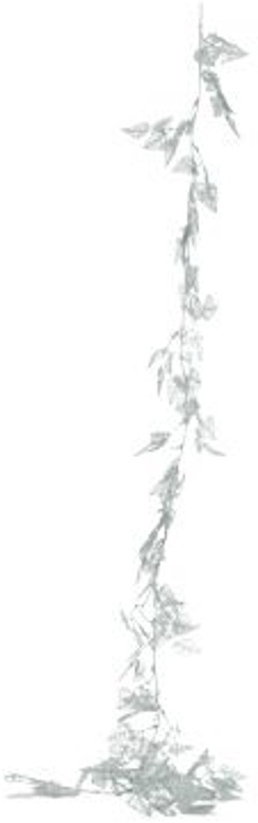 Cosy @ Home Slinger Leaves Glitter Zilver 200cm Kuns