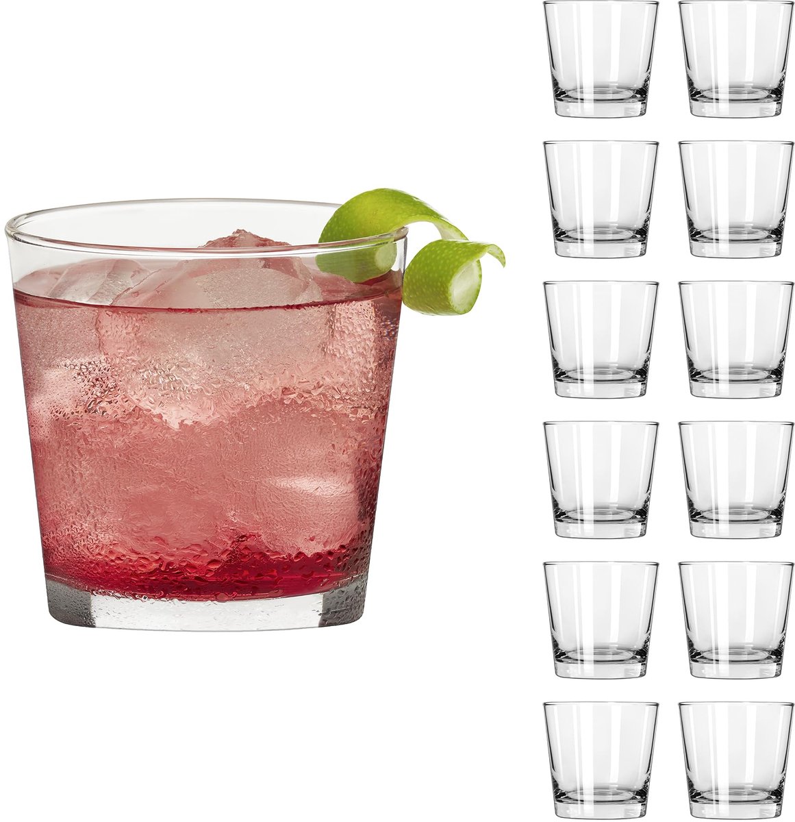 Libbey Waterglazen - Drinkglazen Set - Zware Bodem - Helder Glas - 266 ml - 12 Stuks