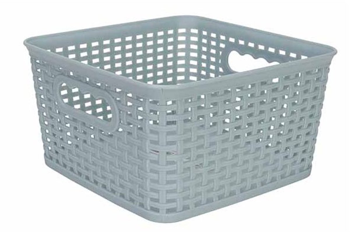Hozon Opbergmand Pastelblauw 4,5l 21,5x2 1,5xh11,8cm Vierkant