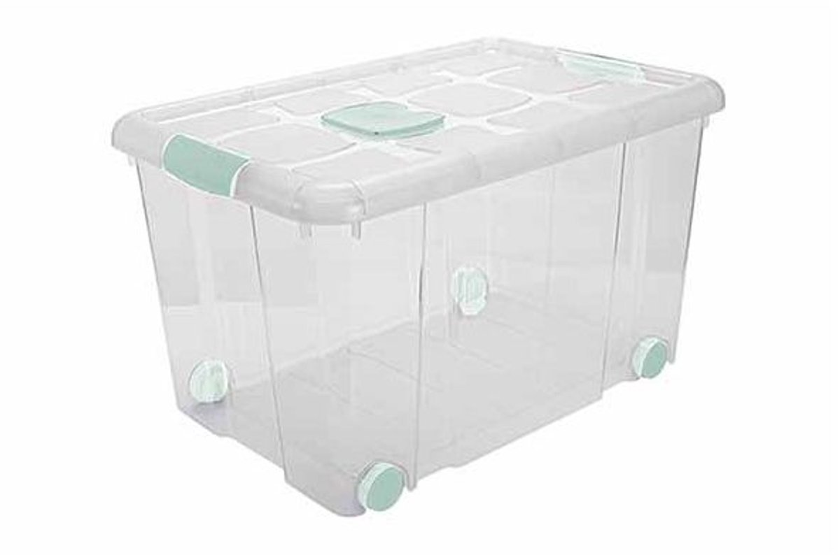 Opbergbox Nº4 55l Met Sluitingen En Wielen