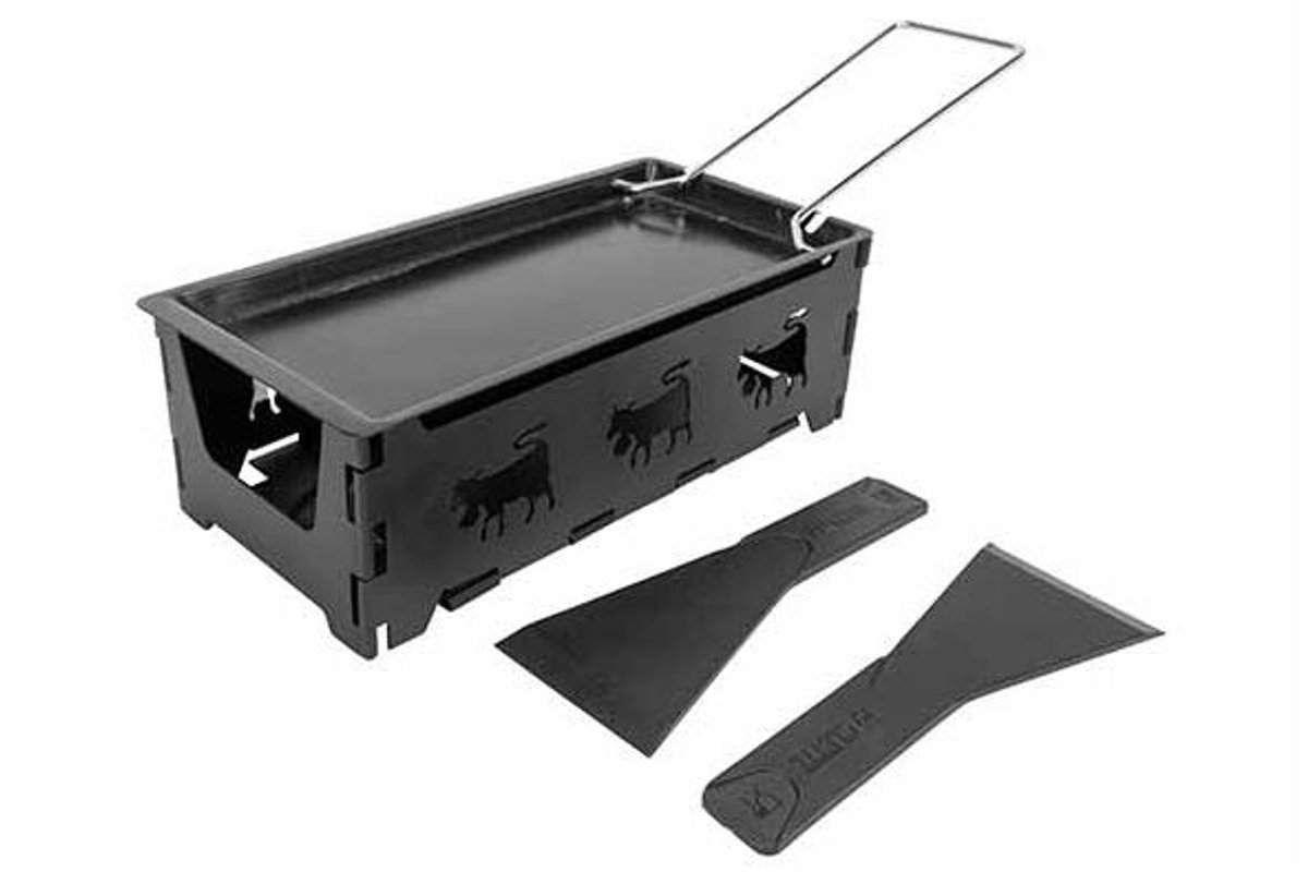 Aspen Raclette Inklapbaar 2 Personen + Spatel Nylon