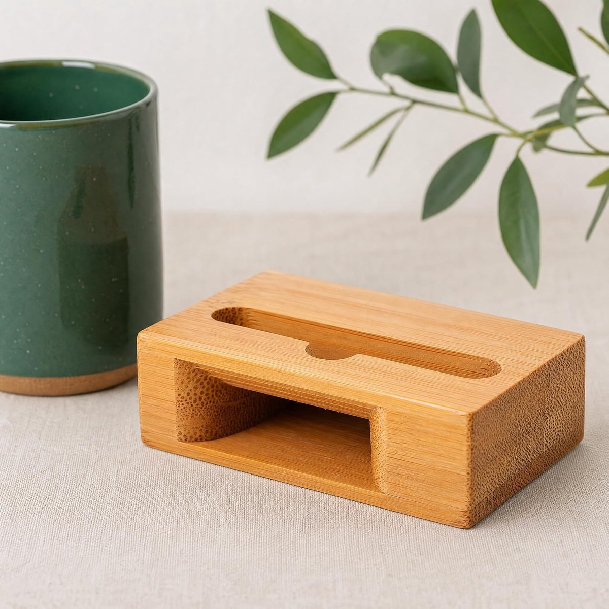 SnelShoppen - Bamboe Luidsprekerversterker voor Mobiele Telefoon, Houten Telefoonstandaard, Passieve Geluidsversterker zonder Stroom, Ideaal voor Bure — cadeau in Gadgets - foto 3