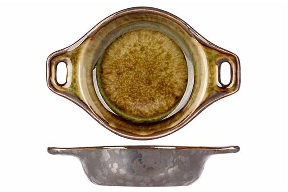 Elements Mineral Aperoschaaltje 9,4x6,6 Xh2,9cm - Met Handvaten