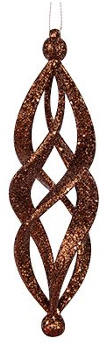 Spiraal hanger - Glitter Koper - dia.5H18cm