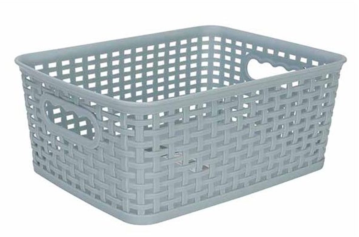 Hozon Opbergmand Pastelblauw4,5l 24,5x18,5xh10cm Rechthoek