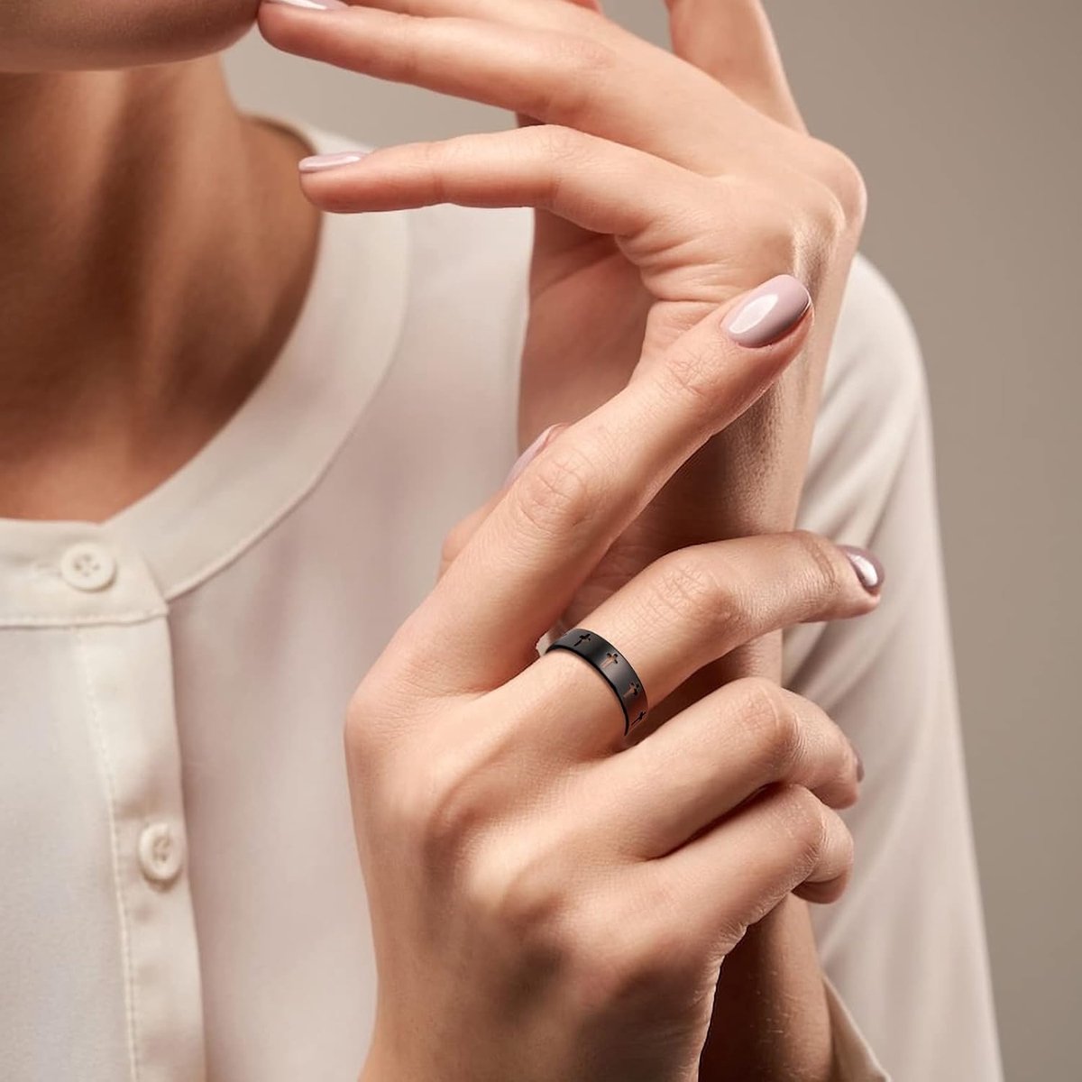 Rvs Paar Ring Mode Eenvoudige Casual Vinger Ringen Sieraden Engagement Verjaardag Voor Mannen Vrouwen