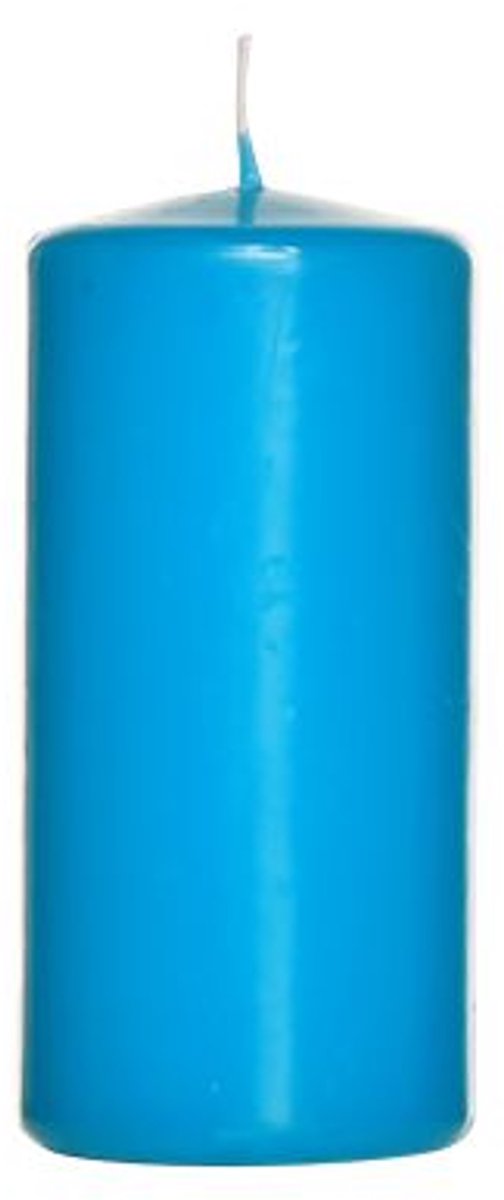 Cylinderkaars d.60xh.120 petrol blauw