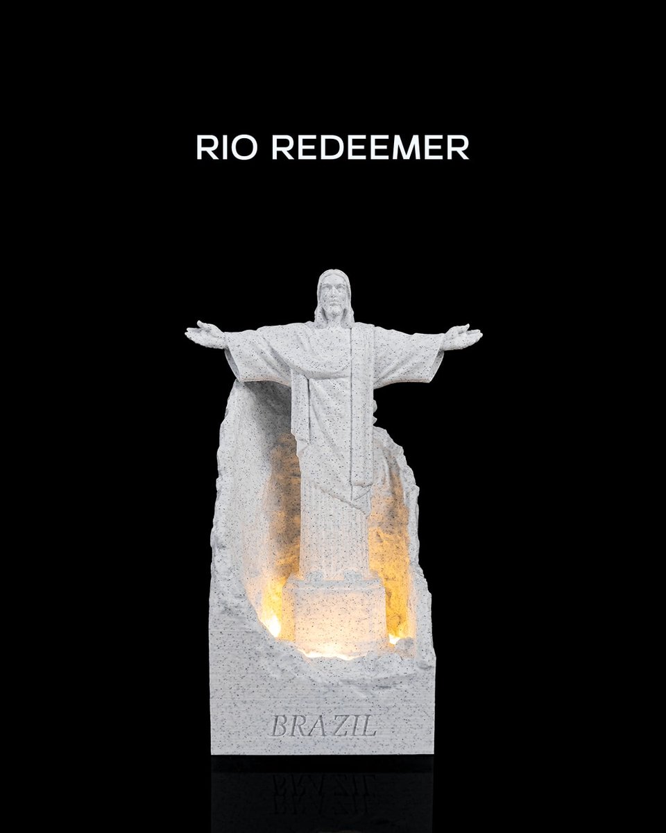 Rio Redeemer - Architectuur decoratiemodel - Landmark interieurdecoratie - woonaccessoire, beeldje, display model, bureau decoratie