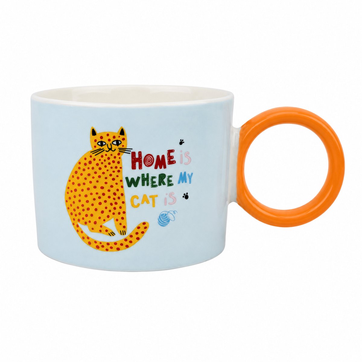 Oranje kat beker - Item Int.