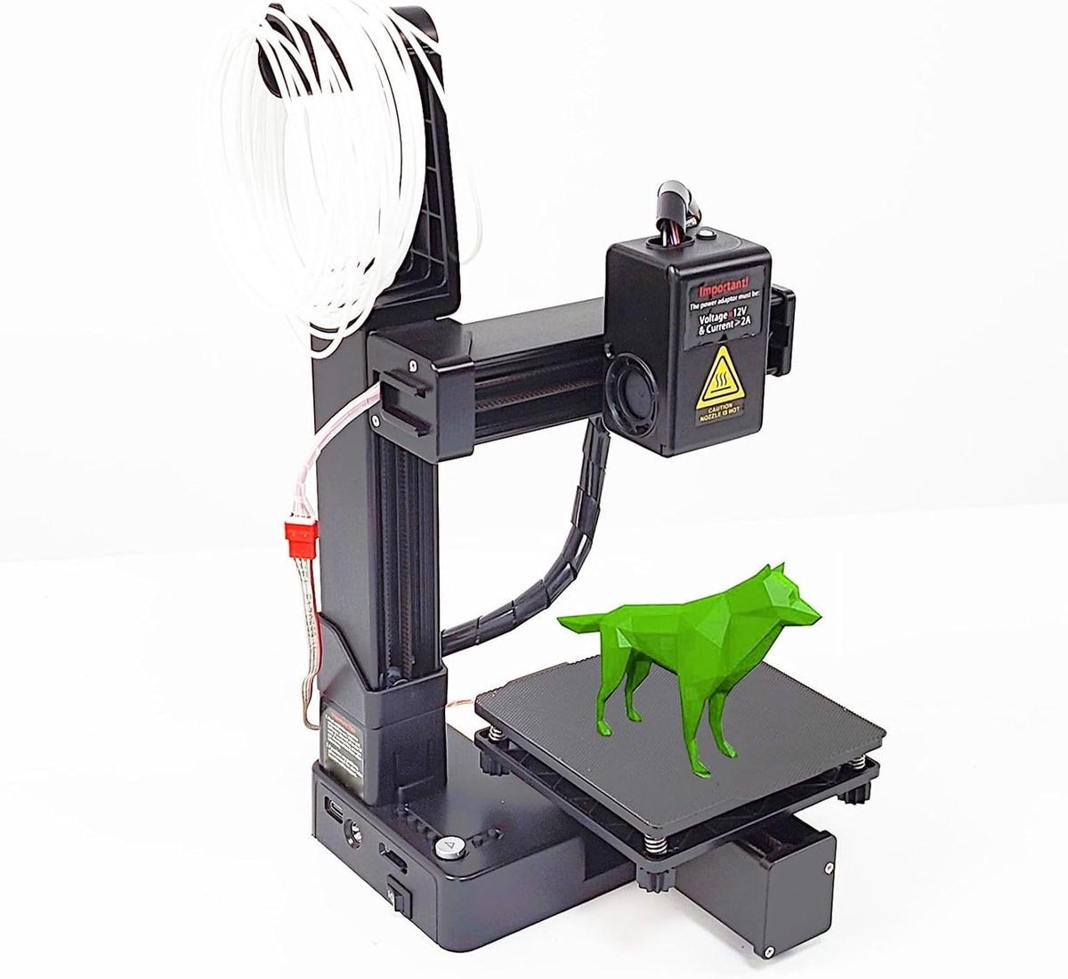 Mini 3D Printer - Geschikt voor PLA & TPU Filament - Printformaat 100 x 100 x 100 mm - Voor Beginners en Hobbyisten