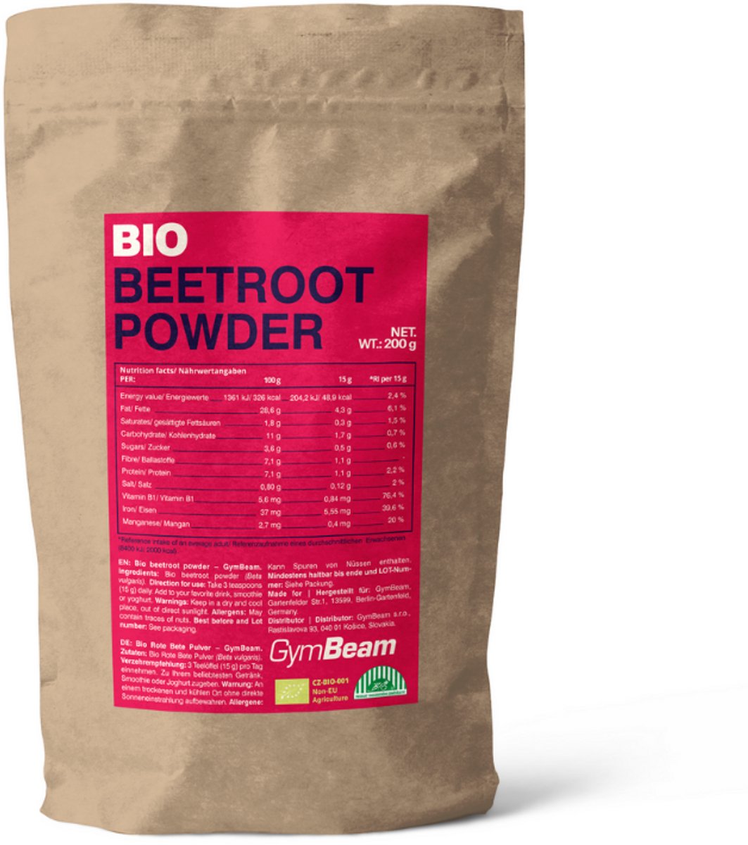 GymBeam BIO Bietenpoeder 200 g