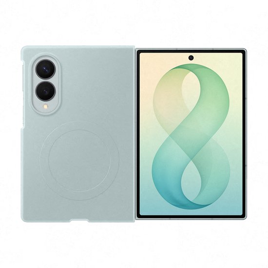 Samsung Galaxy Z Fold 8 Siliconen Back Cover met Magneet Groen