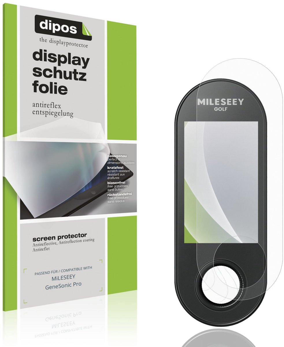 dipos – 2x Matte Beschermfolie geschikt voor MiLESEEY GeneSonic Pro | Krasbestendige & antireflecterende Screenprotector Ultra-Thin