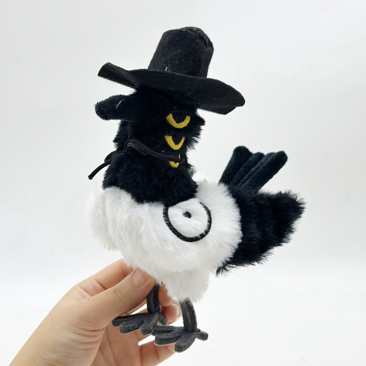 Casalora Pluche Knuffel - Demon Hunters - Drie-ogige vogel - Ekster - 20CM