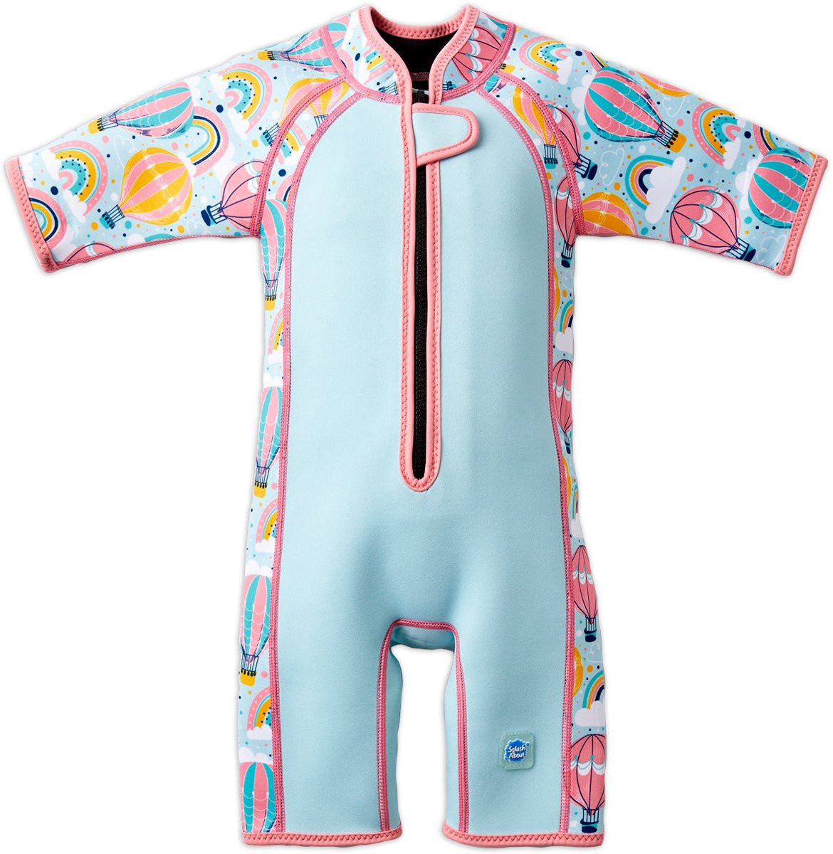 Splash About Kinder Shortie Wetsuit, Up & Away, 2-4 jaar– Neopreen Zwempak voor Zwembad en Strand