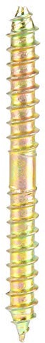 10 stuks 6 x 60 mm centreerschroef dubbele zelftappende verbinding schroefdraad bouten meubels voor houtbewerking stekker stangen