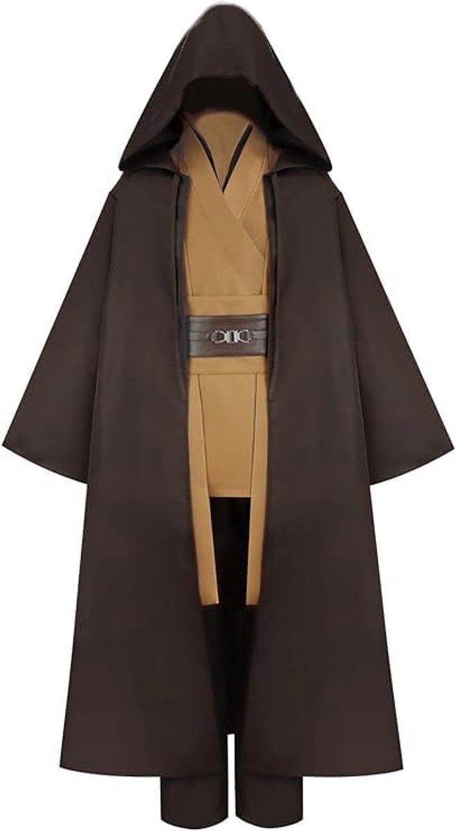 kinstell Tuniek kostuum heren mantel met capuchon tuniek uniform volledige set Halloween cosplay kostuum