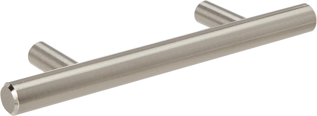 5 Pack Keukenkast Handgrepen Zilveren Lade trekt 7 ", 5 "Gat Center, Massief RVS T Bar met Satijn Geborsteld Nikkel, Hardware voor Keuken Kastdeur Badkamermeubilair